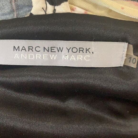 ANDREW MARC PRINT SURPLICE SHEATH DRESS SIZE‎ 10 - Picture 6 of 7